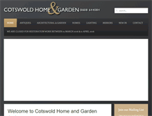 Tablet Screenshot of cotswoldhomeandgarden.co.uk